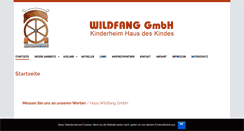 Desktop Screenshot of haus-wildfang.de